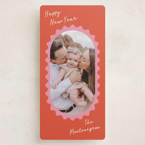 This is a peppermint holiday photo cards with standard by Pati Cascino called avery printing on recycled smooth signature in tall