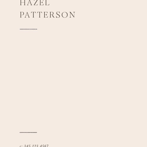 This is a apricot foil stamped stationery with foil pressed by Blustery August called hazel printing on signature in 4.25x5.5