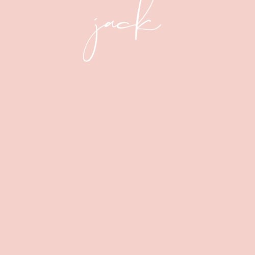 This is a blush kids thank you cards notes with standard by Lehan Veenker called just me printing on signature in standard