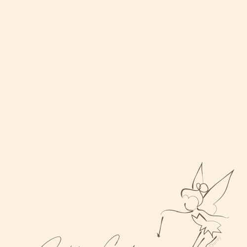 This is a almond kids thank you cards notes with standard by Teju Reval called disney's tinkerbell magic printing on signature in standard