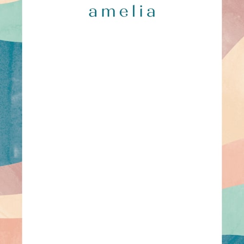 This is a ocean kids thank you cards notes with standard by Pixel and Hank called the tropics printing on signature in standard