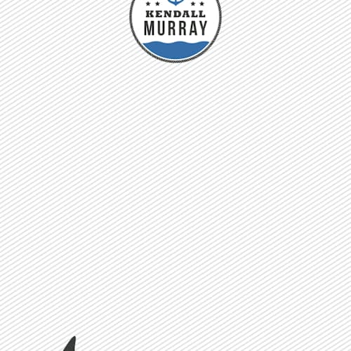 This is a deep blue kids thank you cards notes with standard by Adam Lorber called beware of the shark printing on signature in standard