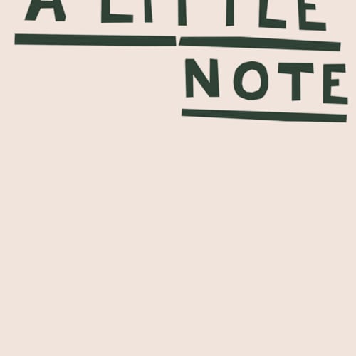 This is a ash personalized stationery thank you cards with standard by Sumak Studio called a little note printing on signature in 4.25x5.5