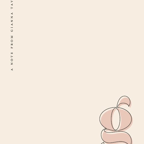 This is a blush personalized stationery thank you cards with standard by Ashley Rosenbaum called modish printing on signature in 4.25x5.5