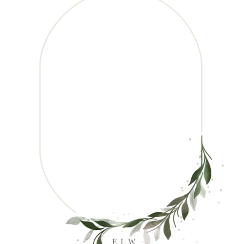 This is a sage personalized stationery thank you cards with standard by Erin L. Wilson called cameo printing on signature in 4.25x5.5