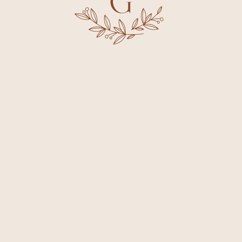 This is a copper personalized stationery thank you cards with standard by Jessica Williams called lined laurels printing on signature in 4.25x5.5