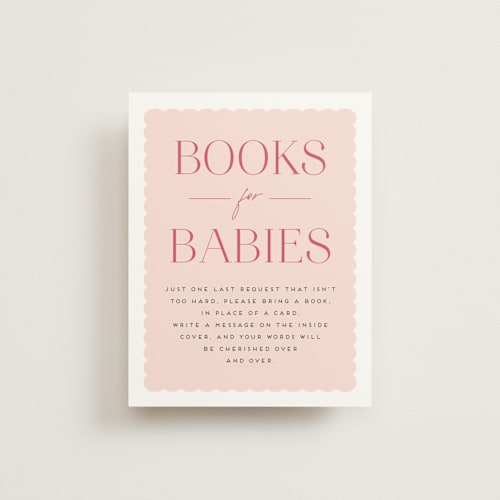 This is a carnation baby shower insert cards with standard by Erica Krystek called due with two printing on signature in standard