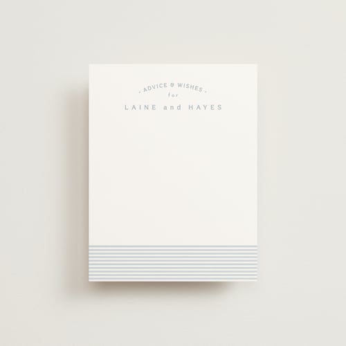 This is a sky baby shower insert cards with standard by Lea Delaveris called a cute stripe printing on signature in standard