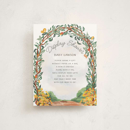 This is a honey baby shower insert cards with standard by Studio Sauvage called vintage winnie the pooh baby shower invite printing on signature in standard
