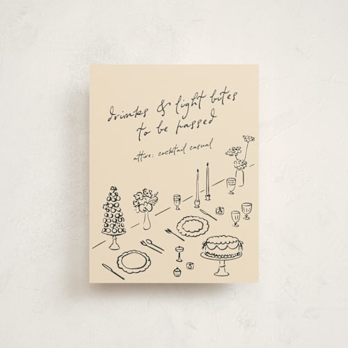 This is a ink reception cards with standard by Zove Ahhh called festive table printing on signature in standard