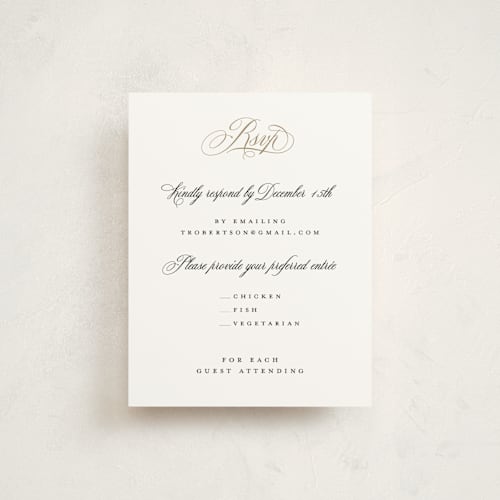 This is a diamond reception cards with standard by Jenna Holcomb called formal printing on signature in standard