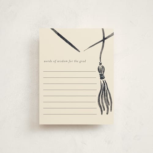 This is a ink graduation insert cards with standard by Jamie Alexander called inked printing on signature in standard