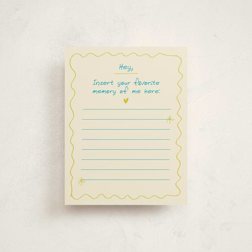 This is a lemon graduation insert cards with standard by Helena Vitto called funtime printing on signature in standard