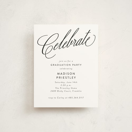 This is a daisy graduation insert cards with standard by Jessica Williams called aloft printing on signature in standard