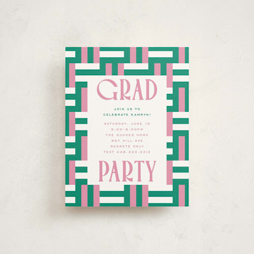 This is a emerald graduation insert cards with standard by Erin German called kamryn printing on signature in standard