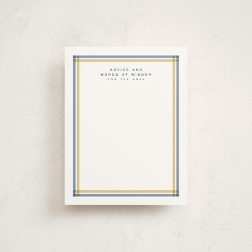 This is a night sky graduation insert cards with standard by Lea Delaveris called woven frame printing on signature in standard