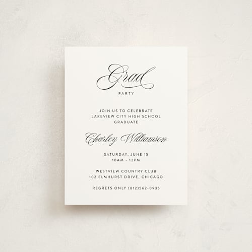 This is a cotton graduation insert cards with standard by Kate Ahn called checked printing on signature in standard