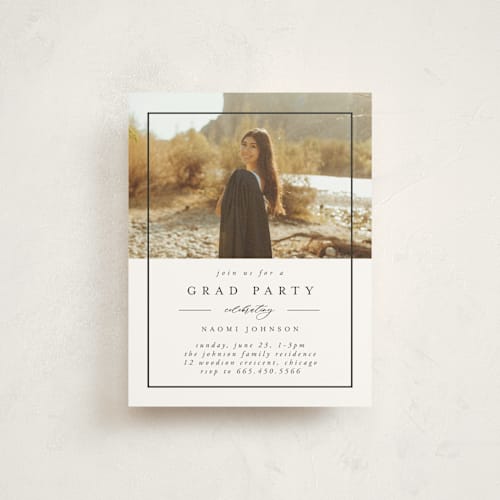 This is a sugar graduation insert cards with standard by Nicole Walsh called shining frame printing on signature in standard