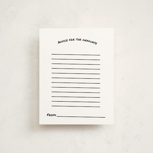 This is a noir graduation insert cards with standard by Cleghorn Creative called photo snap + penned names printing on signature in standard