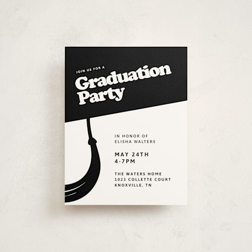 This is a snow graduation insert cards with standard by Inkblot Design called filter printing on signature in standard