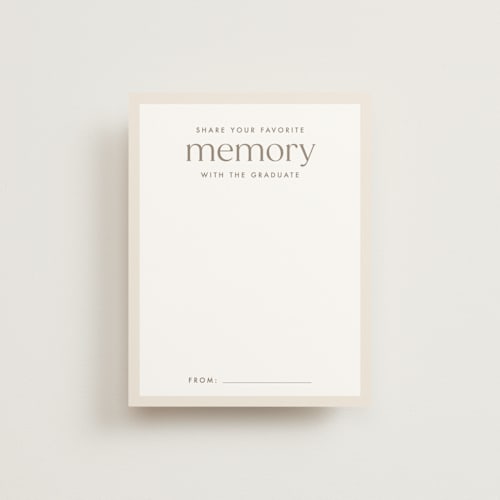 This is a silk graduation insert cards with standard by Ellen Schlegelmilch called hartford printing on signature in standard