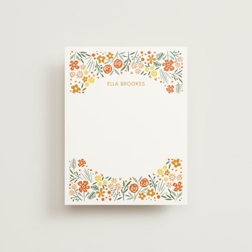 This is a poppy kids thank you cards notes with standard by Vivian Yiwing called garden cheers printing on signature in standard