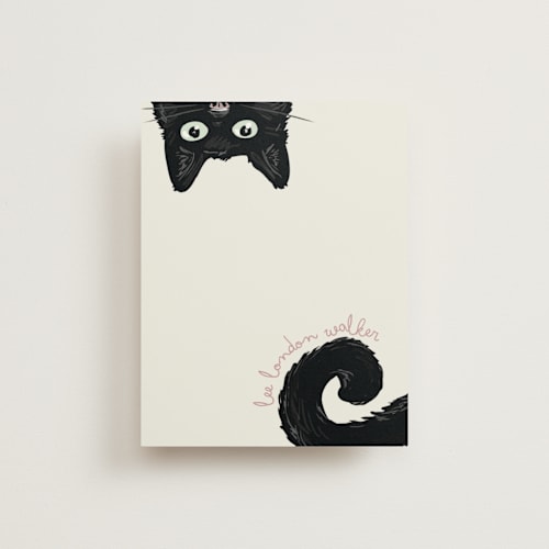 This is a fog kids thank you cards notes with standard by Refound Nostalgia called curious cat printing on signature in standard