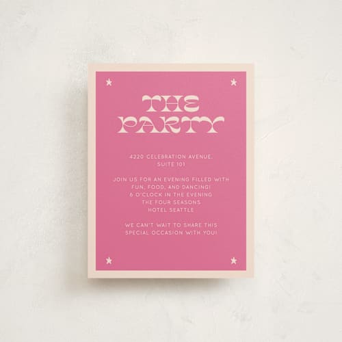 This is a peony bar mitzvah bat mitzvah invitations with standard by Rachel Cassel called cowgirl printing on signature in standard