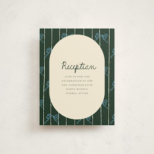 This is a forest bar mitzvah bat mitzvah invitations with standard by Aviva Atri called oval bow wreath bat mitzvah 2 printing on signature in standard
