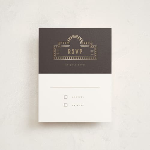 This is a beetle bar mitzvah bat mitzvah invitations with foil pressed by Teju Reval called gilded nyc printing on signature in standard