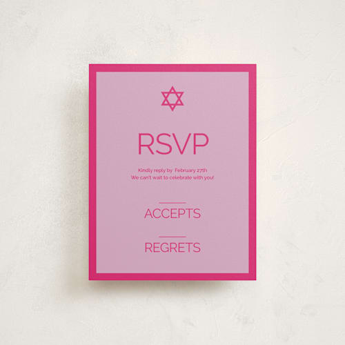 This is a candy-glow bar mitzvah bat mitzvah invitations with standard by Inkblot Design called pop up printing on signature in standard