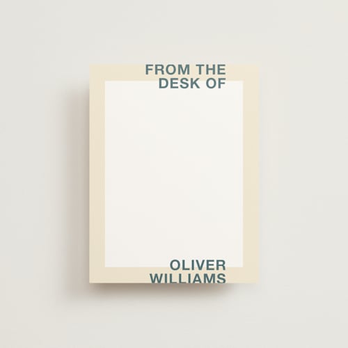 This is a ocean personalized stationery thank you cards with standard by Owl and Toad called boldish printing on signature in 4.25x5.5
