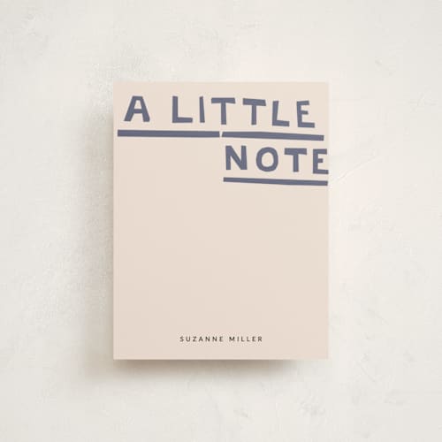 This is a cloud personalized stationery thank you cards with standard by Sumak Studio called a little note printing on signature in 4.25x5.5