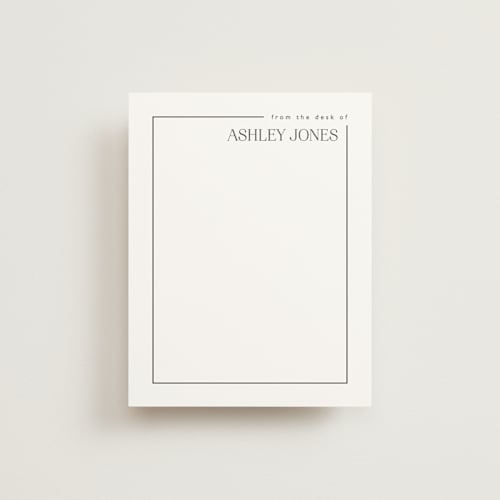 This is a coal personalized stationery thank you cards with standard by Hudson meet Rose called minimal border printing on signature in 4.25x5.5