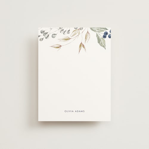 This is a natural personalized stationery thank you cards with standard by Ekaterina Romanova called happy dreams printing on signature in 4.25x5.5