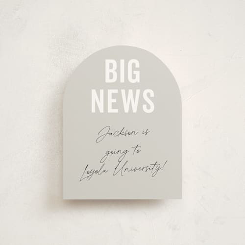 This is a cloud graduation insert cards with standard by Sara Hicks Malone called jax printing on signature in standard