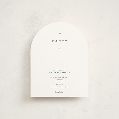 This is a navy bar mitzvah bat mitzvah invitations with standard by Blustery August called celebrate printing on signature in standard