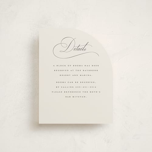 This is a onyx bar mitzvah bat mitzvah invitations with standard by Benita Crandall called blessed mitzvah printing on signature in standard