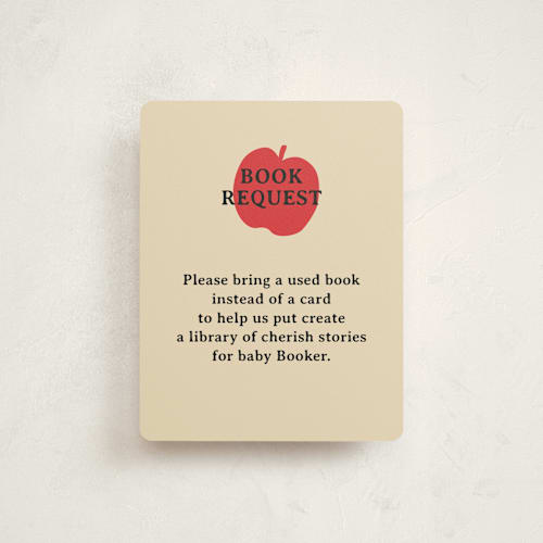 This is a rainbow baby shower insert cards with standard by Studio Suku called park slope printing on signature in standard