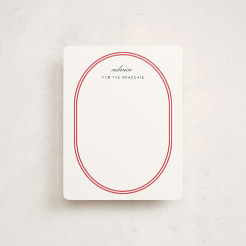 This is a cherry graduation insert cards with standard by Megan Davis called bocce printing on signature in standard