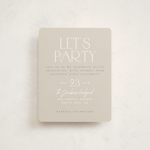 This is a waterlily graduation insert cards with standard by Owl and Toad called sure thing printing on signature in standard