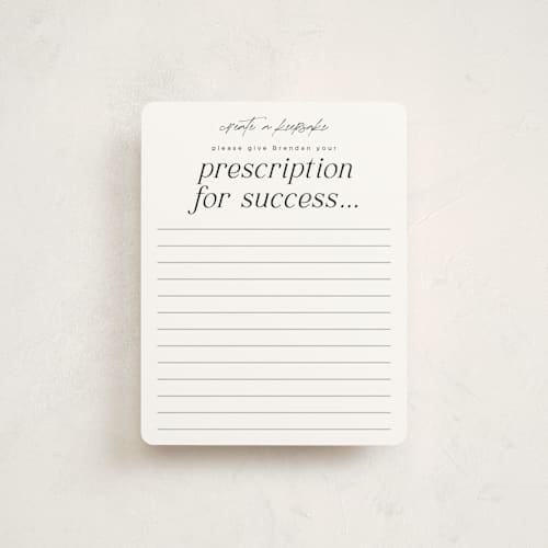 This is a domino graduation insert cards with standard by Corinne Malesic called doctor in the house printing on signature in standard