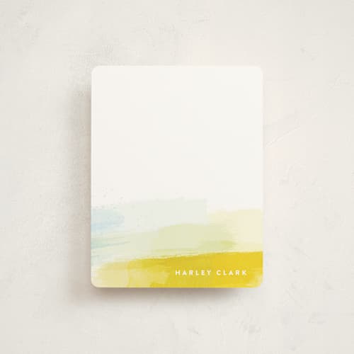 This is a sun kids thank you cards notes with standard by Hooray Creative called brushed up printing on signature in standard