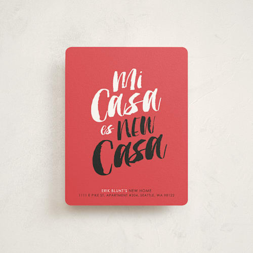 This is a bloom moving announcements with standard by Itsy Belle Studio called new casa printing on signature in standard