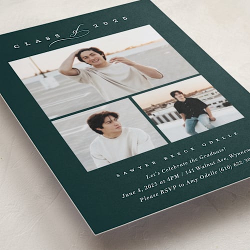 This is a big sur graduation invitations with standard by Carolyn MacLaren called multi classic printing on recycled smooth signature in standard