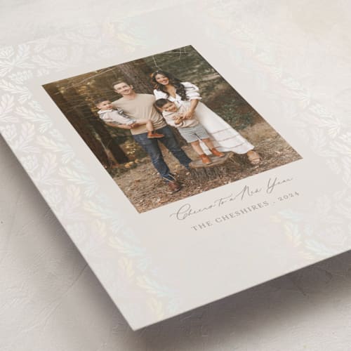 This is a pudding gloss press holiday cards with gloss press by Jen Owens called royale printing on recycled smooth signature in standard