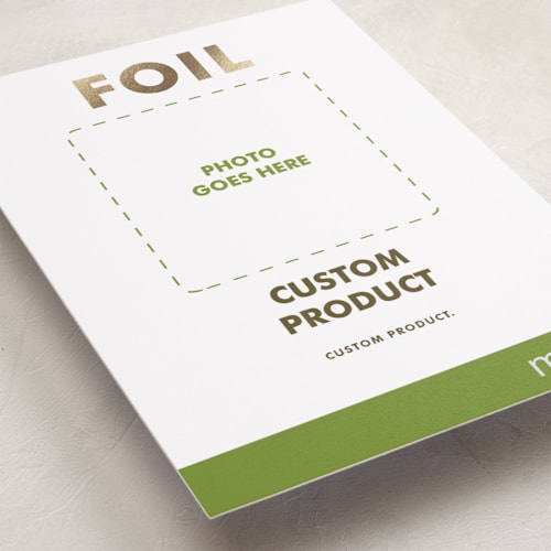 This is a charcoal chinese new year cards with foil pressed by Minted called portrait custom printing on recycled smooth signature in standard