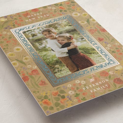 This is a caramel met with foil pressed by Robert and Stella called pardis printing on recycled smooth signature in standard