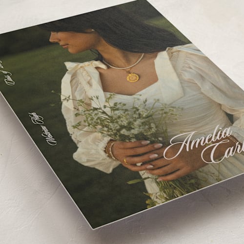 This is a cloud graduation announcements with standard by Cleghorn Creative called classic pop printing on recycled smooth signature in standard