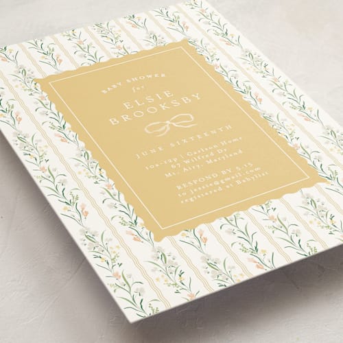 This is a summer sunshine baby shower invitations with standard by Erin L. Wilson called dorothy printing on signature in standard